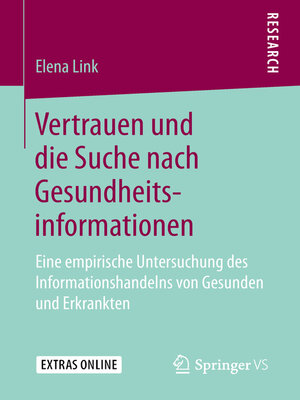 cover image of Vertrauen und die Suche nach Gesundheitsinformationen